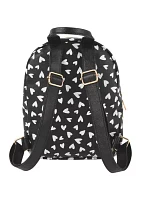 Mini Hearts Printed Backpack