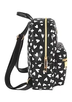 Mini Hearts Printed Backpack