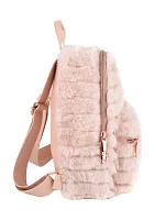 Quilted Faux Fur Mini Backpack