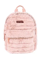 Quilted Faux Fur Mini Backpack