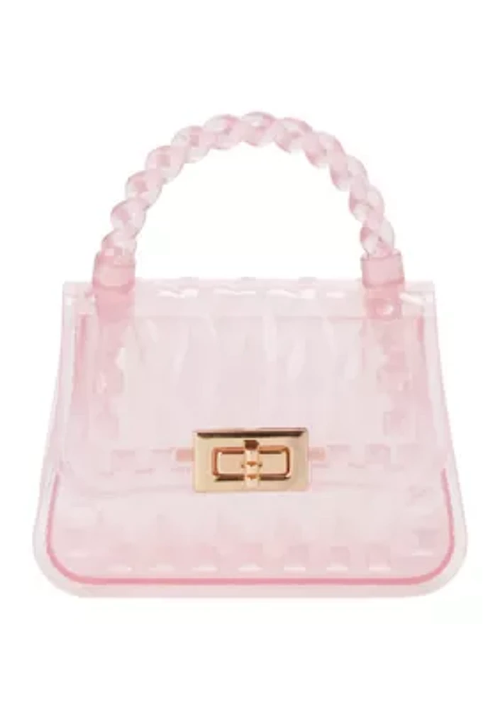 Pink Diamond Quilted Handbag