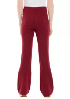 Girls 7-16 Pull On Flare Ponte Pants