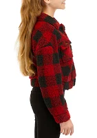 Girls 7-16 Buffalo Plaid Shacket