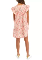 Girls 7-16 Ditsy Floral Printed Dress