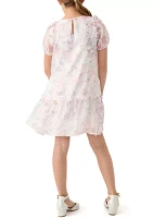 Women's Puff Sleeve Floral Dress