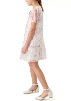 Women's Puff Sleeve Floral Dress