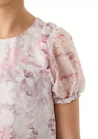 Women's Puff Sleeve Floral Dress