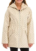 Girls 7-16 Polka Dot Rain Jacket