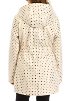 Girls 7-16 Polka Dot Rain Jacket