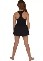 Girls 7-16 Tank Flutter Romper