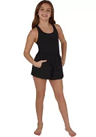 Girls 7-16 Tank Flutter Romper