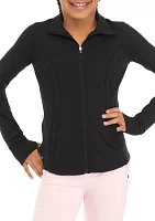 Girls 7-16 Long Sleeve Zip Front Jacket