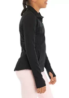 Girls 7-16 Long Sleeve Zip Front Jacket