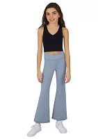 Girls 7-16 Crossover Waist Flare Pants