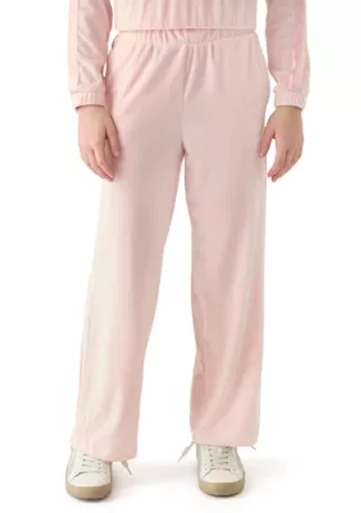 Girls 7-16 Velour Wide Leg Pants