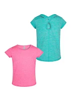 Girls 7-16 Mesh Dream Maker Cross Keyhole Top - 2 Pack