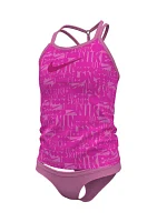 Girls 7-16 Retro Flow T-Crossback Tankini Swim Set