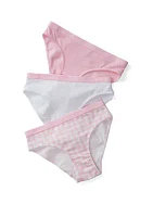 Girls 7-16 Bikini Brief Underwear - 3 Pack
