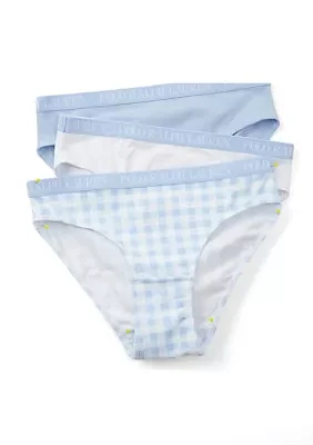 Girls 7-16 Bikini Brief Underwear - 3 Pack