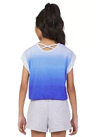 Girls 7-16 Ombré Graphic Dolman Sleeve T-Shirt