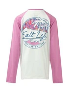 Girls 7-16 Shady Palms Long Sleeve Graphic T-Shirt