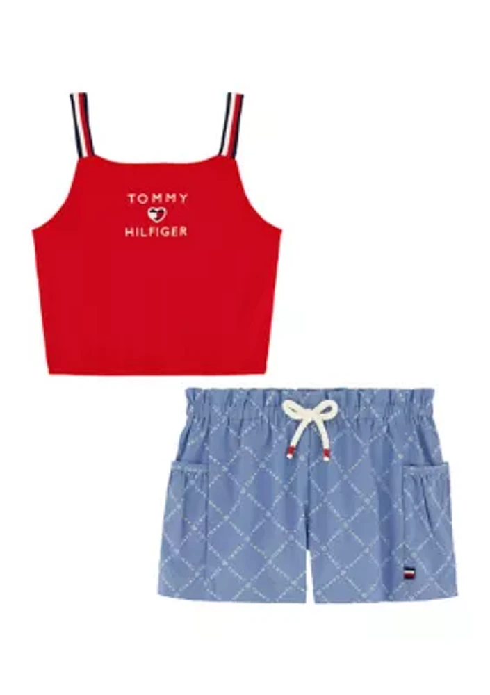 Girls 4-6x Top and Shorts Set