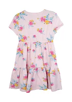 Girls 7-16 Pink Floral Dress