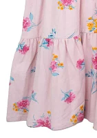 Girls 7-16 Pink Floral Dress