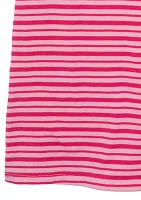 Girls 7-16 Short Sleeve Striped Dress