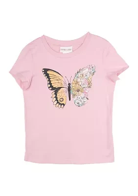 Girls 7-16 Beautiful Butterfly Graphic T-Shirt