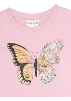 Girls 7-16 Beautiful Butterfly Graphic T-Shirt