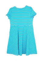 Girls 4-6x Short Sleeve Striped Dress