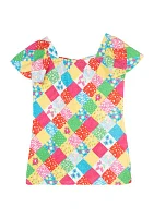 Girls 7-16 Patchwork Top