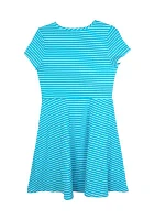 Girls 7-16 Striped Bloom Dress