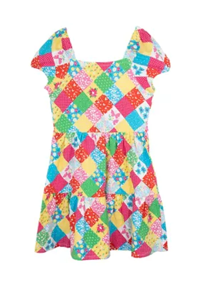 Girls 7-16 Patchwork Dress