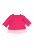 Girls 4-6x Ballerina Graphic Ruffle Top