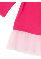 Girls 4-6x Ballerina Graphic Ruffle Top