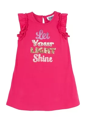 Girls 4-6x Let Your Light Shine Graphic Dress