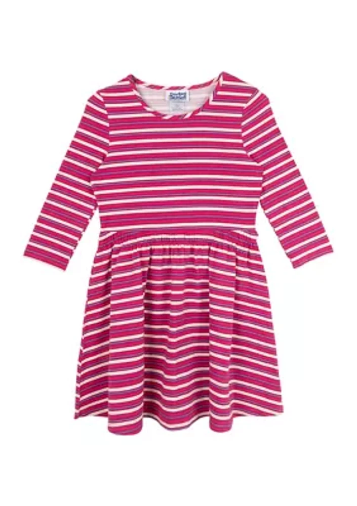 Girls 4-6x Striped Dress