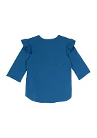 Girls 4-6x Howdy Appliqué Top