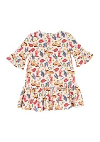 Girls 4-6x Printed Dress