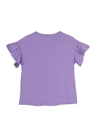 Girls 7-16 Bow Graphic Top