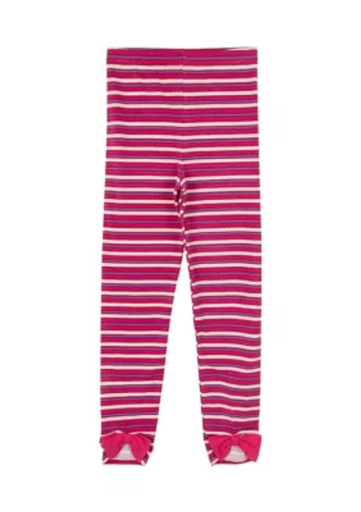 Girls 7-16 Striped Leggings