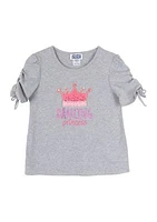 Girls 7-16 Dancing Princess Appliqué Top