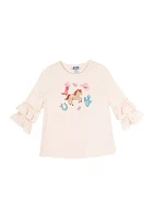 Girls 7-16 Horse Appliqué Top