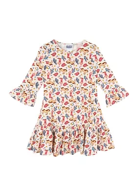 Girls 7-16 Printed Dress