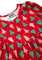 Girls 4-6x Tree Printed Dress