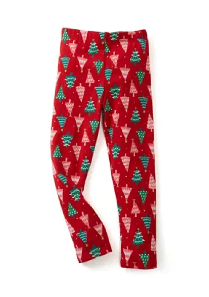 Girls 4-6x Tree Printed Leggings