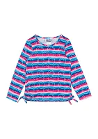 Girls 4-6x Stripe Smile T-Shirt