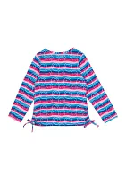 Girls 4-6x Stripe Smile T-Shirt